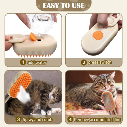 Petopia® 3-in-1 Steam Pet Brush